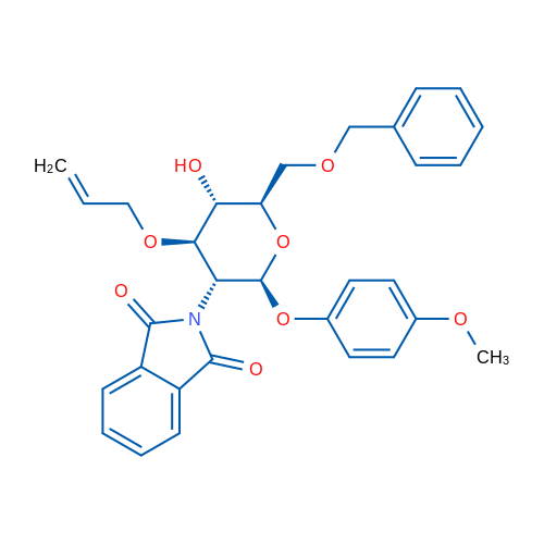 4-Methoxyphenyl 3-O-Allyl-6-O-benzyl-2-deoxy-2-phthalimido-beta-D-glucopyranoside 1g