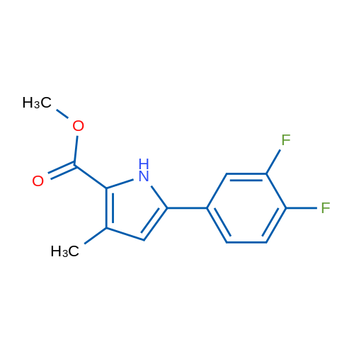 Methyl 5-(3,4-difluorophenyl)-3-methyl-1H-pyrrole-2-carboxylate 1g
