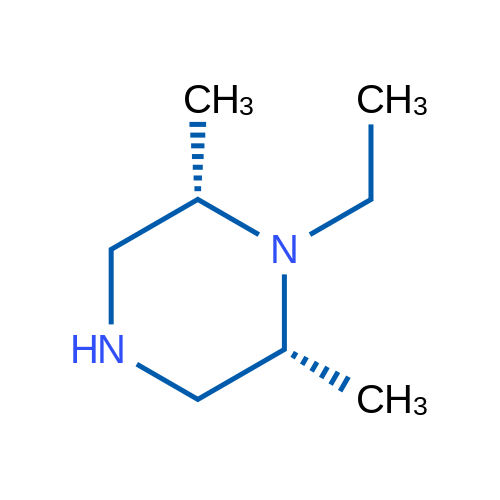 (2R,6S)-1-Ethyl-2,6-dimethylpiperazine 250mg