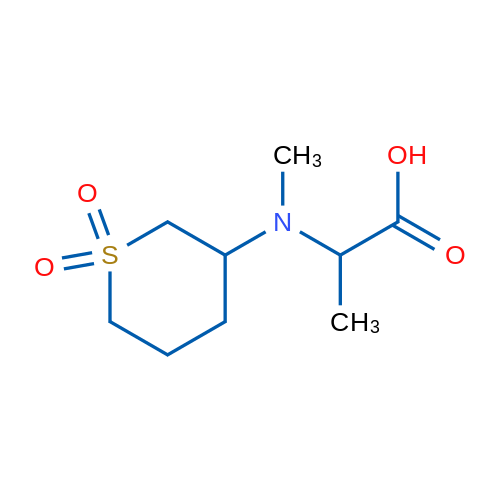 2-((1,1-Dioxidotetrahydro-2H-thiopyran-3-yl)(methyl)amino)propanoic acid 1g