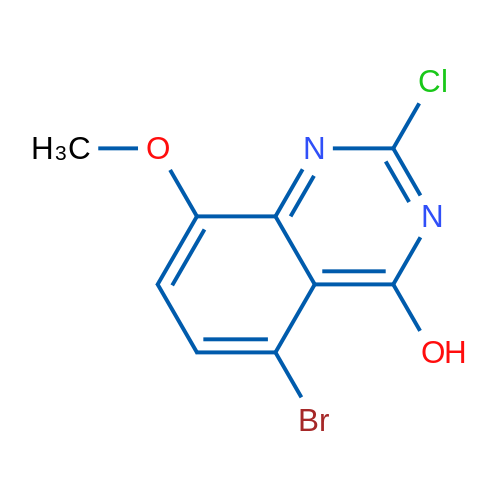 5-Bromo-2-chloro-8-methoxyquinazolin-4-ol 1g
