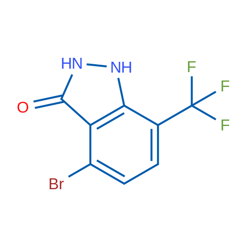 4-Bromo-7-(trifluoromethyl)-1,2-dihydro-3H-indazol-3-one 1g