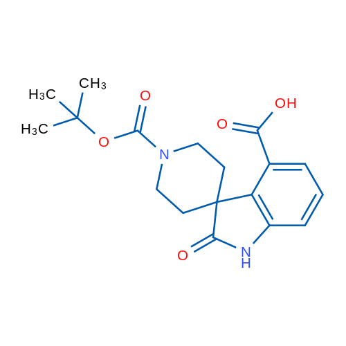 1'-(tert-Butoxycarbonyl)-2-oxospiro[indoline-3,4'-piperidine]-4-carboxylic acid 1g