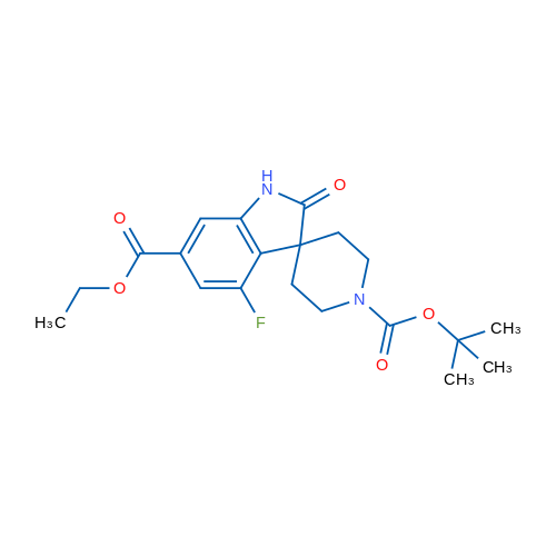 1'-tert-Butyl 6-ethyl 4-fluoro-2-oxospiro[indoline-3,4'-piperidine]-1',6-dicarboxylate 1g