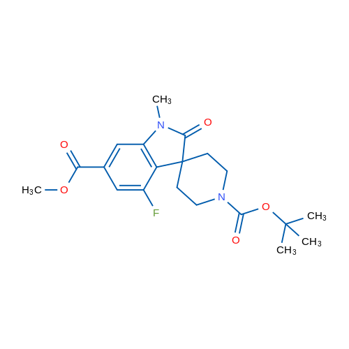 1'-tert-Butyl 6-methyl 4-fluoro-1-methyl-2-oxospiro[indoline-3,4'-piperidine]-1',6-dicarboxylate 1g