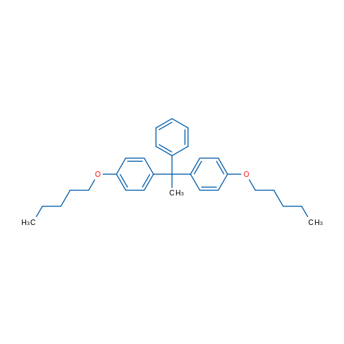 1-(pentyloxy)-4-(1-(4-(pentyloxy)phenyl)-1-phenylethyl)benzene 1g