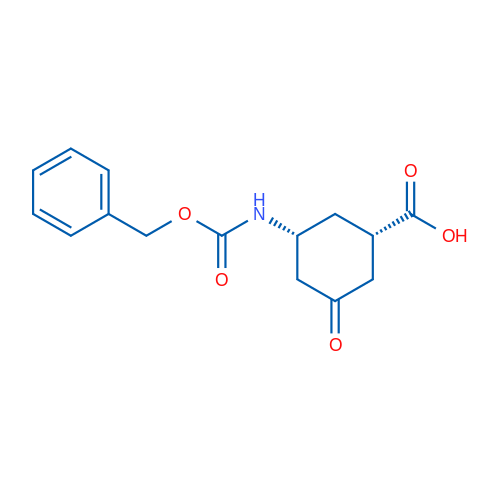 cis-3-{[(benzyloxy)carbonyl]amino}-5-oxocyclohexane-1-carboxylic acid 1g