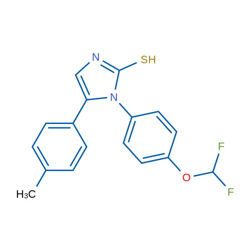 1-[4-(difluoromethoxy)phenyl]-5-(4-methylphenyl)-1H-imidazole-2-thiol 1g