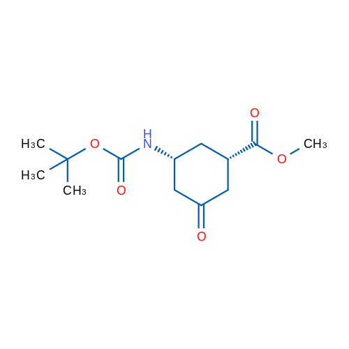 methyl cis-3-{[(tert-butoxy)carbonyl]amino}-5-oxocyclohexane-1-carboxylate 1g