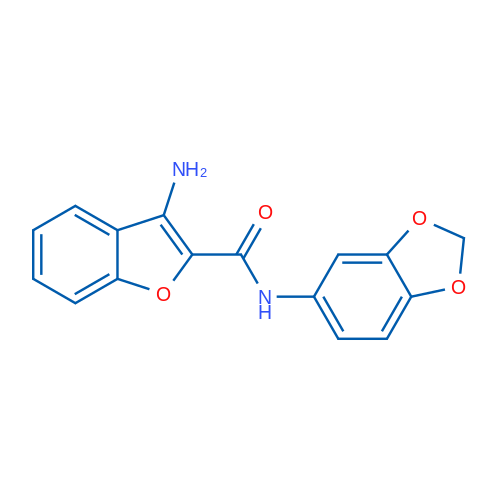 3-amino-N-1,3-benzodioxol-5-yl-1-benzofuran-2-carboxamide 1g