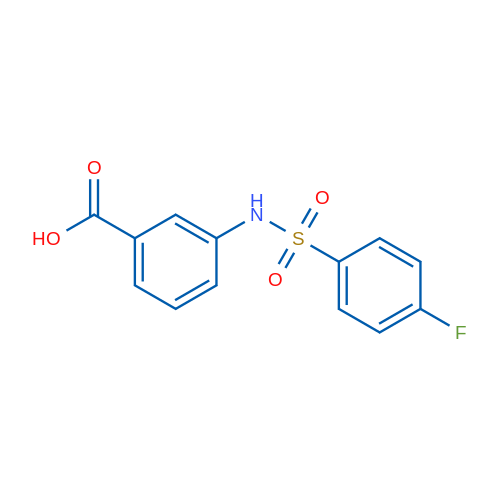 3-{[(4-fluorophenyl)sulfonyl]amino}benzoic acid 1g