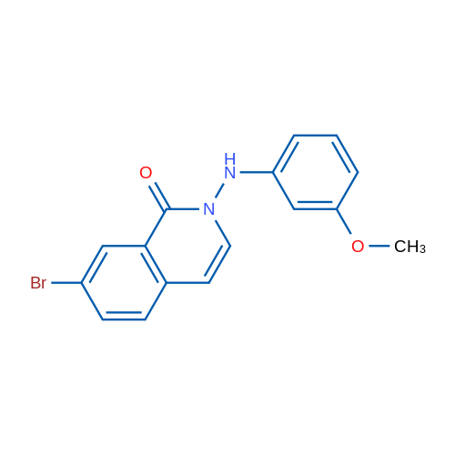7-Bromo-2-(3-methoxy-phenylamino)-2H-isoquinolin-1-one 1g
