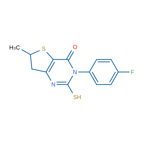 3-(4-fluorophenyl)-2-mercapto-6-methyl-6,7-dihydrothieno[3,2-d]pyrimidin-4(3H)-one 1g