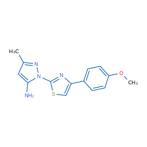 1-[4-(4-methoxyphenyl)-1,3-thiazol-2-yl]-3-methyl-1H-pyrazol-5-amine 1g