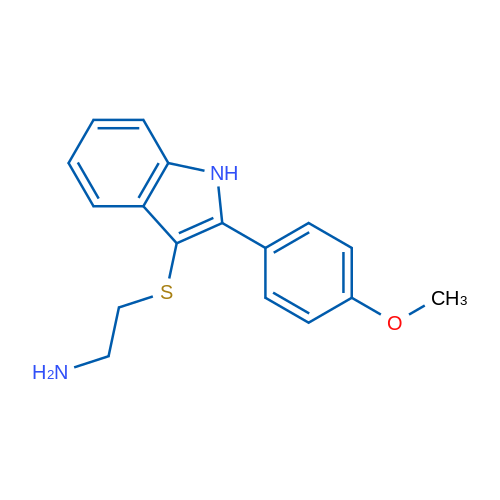 (2-{[2-(4-Methoxyphenyl)-1H-indol-3-yl]thio}ethyl)amine 1g