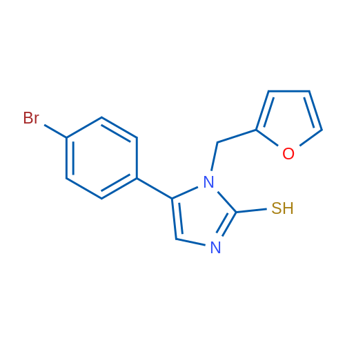 5-(4-bromophenyl)-1-(2-furylmethyl)-1H-imidazole-2-thiol 1g