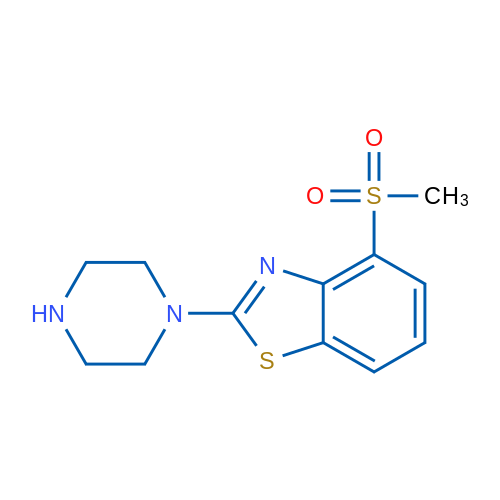 4-(methylsulfonyl)-2-piperazin-1-yl-1,3-benzothiazole 1g