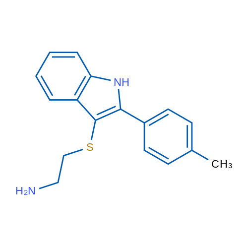 (2-{[2-(4-Methylphenyl)-1H-indol-3-yl]thio}ethyl)amine 1g