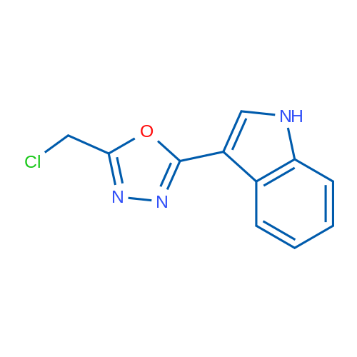 3-[5-(chloromethyl)-1,3,4-oxadiazol-2-yl]-1H-indole 1g