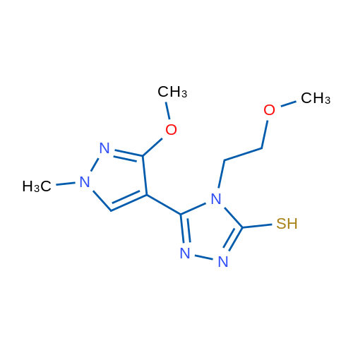 4-(2-methoxyethyl)-5-(3-methoxy-1-methyl-1H-pyrazol-4-yl)-4H-1,2,4-triazole-3-thiol 1g