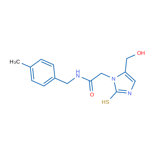 2-[5-(hydroxymethyl)-2-mercapto-1H-imidazol-1-yl]-N-(4-methylbenzyl)acetamide 1g