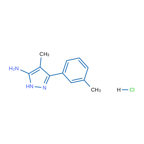 4-methyl-3-(3-methylphenyl)-1H-pyrazol-5-amine hydrochloride 1g