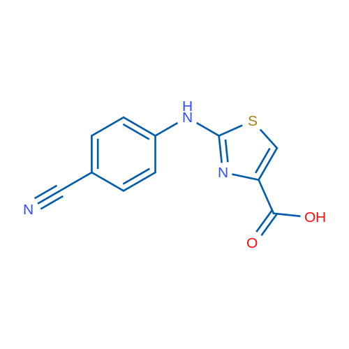 2-(4-Cyano-phenylamino)-thiazole-4-carboxylic acid 1g