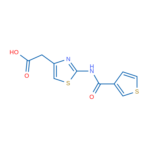 {2-[(3-thienylcarbonyl)amino]-1,3-thiazol-4-yl}acetic acid 1g