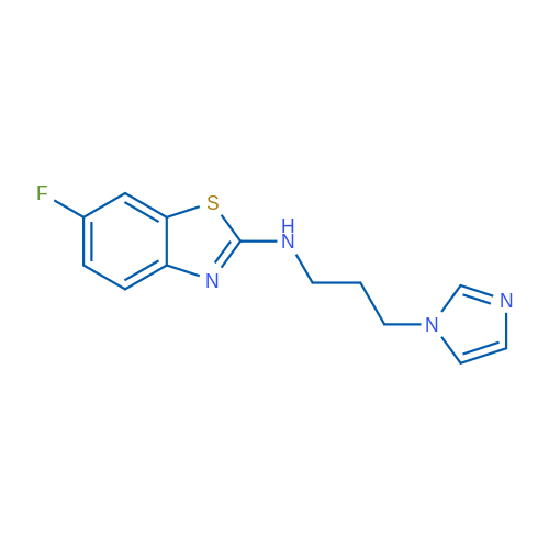 6-fluoro-N-[3-(1H-imidazol-1-yl)propyl]-1,3-benzothiazol-2-amine 1g