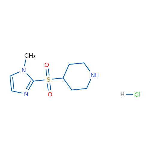 4-[(1-methyl-1H-imidazol-2-yl)sulfonyl]piperidine hydrochloride 1g