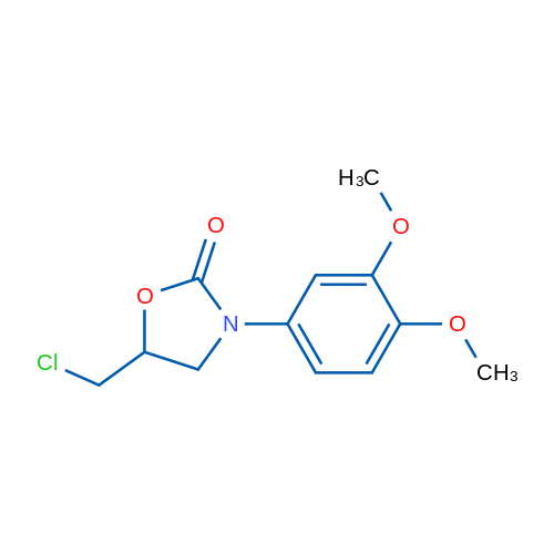 5-(chloromethyl)-3-(3,4-dimethoxyphenyl)-1,3-oxazolidin-2-one 1g
