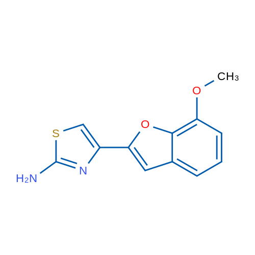 4-(7-methoxy-1-benzofuran-2-yl)-1,3-thiazol-2-amine 1g