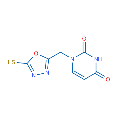 1-[(5-mercapto-1,3,4-oxadiazol-2-yl)methyl]pyrimidine-2,4(1H,3H)-dione 1g