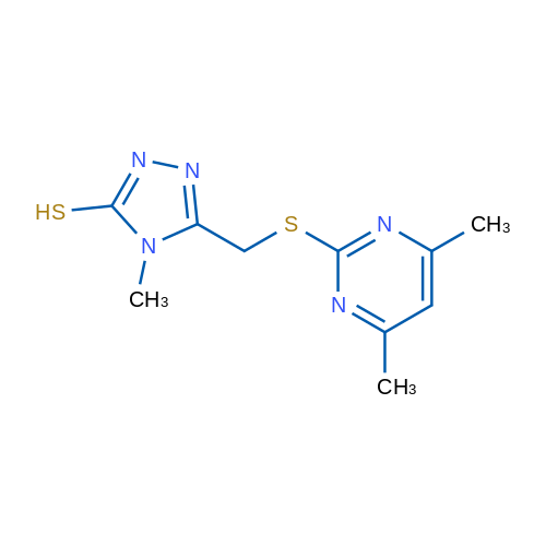 5-{[(4,6-dimethylpyrimidin-2-yl)thio]methyl}-4-methyl-4{H}-1,2,4-triazole-3-thiol 1g