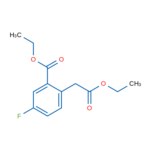 Ethyl 2-(2-ethoxy-2-oxoethyl)-5-fluorobenzoate 1g