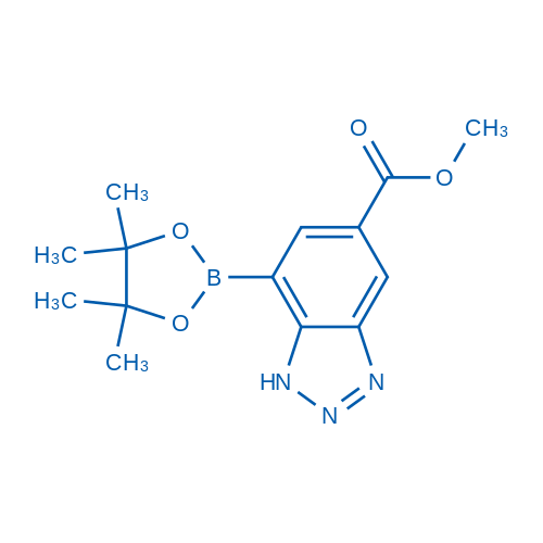 Methyl 7-(4,4,5,5-tetramethyl-1,3,2-dioxaborolan-2-yl)-1H-benzo[d][1,2,3]triazole-5-carboxylate 1g
