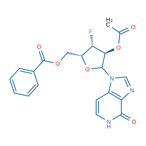 ((2R,3S,4S)-4-ACETOXY-3-FLUORO-5-(4-OXO-4,5-DIHYDRO-1H-IMIDAZO[4,5-C]PYRIDIN-1-YL)TETRAHYDROFURAN-2-YL)METHYL BENZOATE 1g