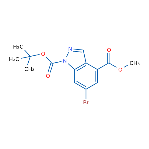 1-(TERT-BUTYL) 4-METHYL 6-BROMO-1H-INDAZOLE-1,4-DICARBOXYLATE 1g