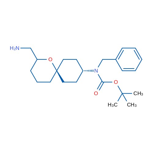 TERT-BUTYL ((6R,9S)-2-(AMINOMETHYL)-1-OXASPIRO[5.5]UNDECAN-9-YL)(BENZYL)CARBAMATE 1g