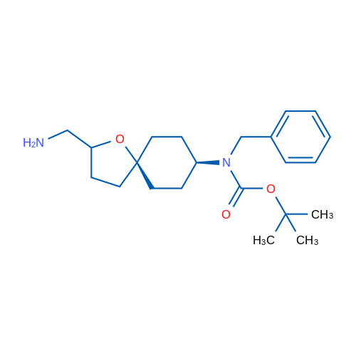 TERT-BUTYL ((5S,8S)-2-(AMINOMETHYL)-1-OXASPIRO[4.5]DECAN-8-YL)(BENZYL)CARBAMATE 1g