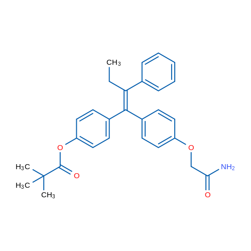 4-(1-(4-(2-AMINO-2-OXOETHOXY)PHENYL)-2-PHENYLBUT-1-EN-1-YL)PHENYL PIVALATE 1g