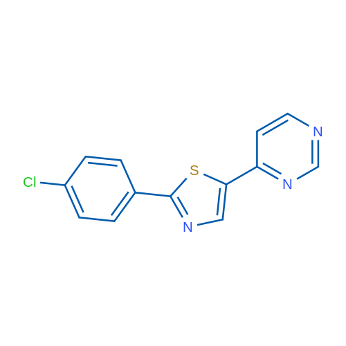 4-[2-(4-Chlorophenyl)-1,3-thiazol-5-yl]pyrimidine 1g