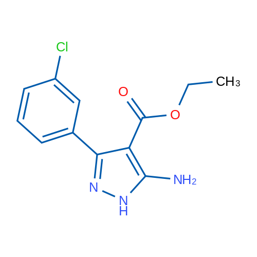 Ethyl 5-amino-3-(3-chlorophenyl)-1H-pyrazole-4-carboxylate 1g