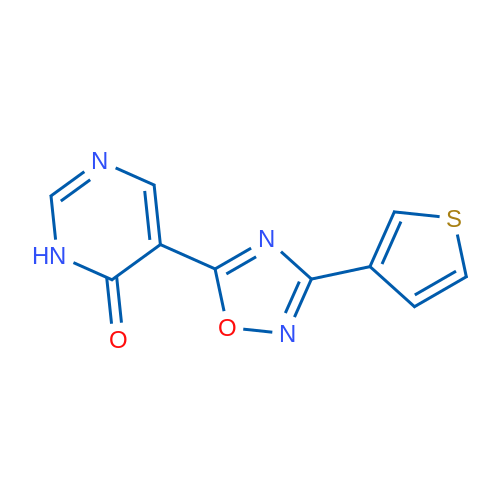 5-[3-(Thiophen-3-yl)-1,2,4-oxadiazol-5-yl]-3,4-dihydropyrimidin-4-one 1g