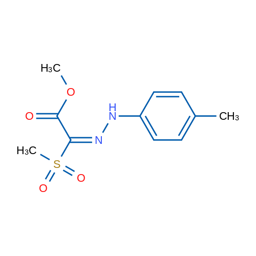 Methyl (2E)-2-methanesulfonyl-2-[2-(4-methylphenyl)hydrazin-1-ylidene]acetate 1g