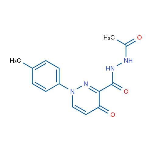 N'-Acetyl-1-(4-methylphenyl)-4-oxo-1,4-dihydropyridazine-3-carbohydrazide 1g