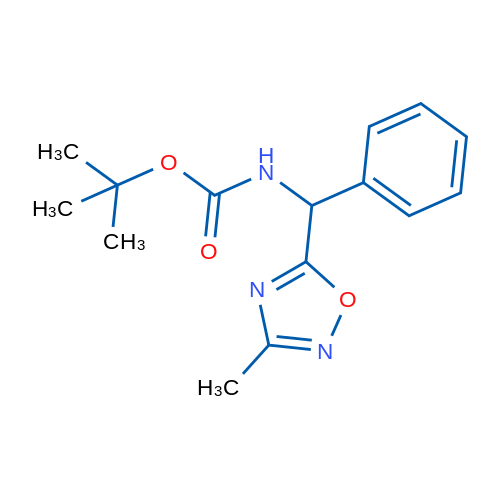 tert-Butyl N-[(3-methyl-1,2,4-oxadiazol-5-yl)(phenyl)methyl]carbamate 1g
