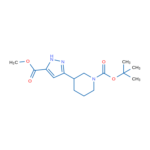 tert-Butyl 3-[5-(methoxycarbonyl)-1H-pyrazol-3-yl]piperidine-1-carboxylate 1g