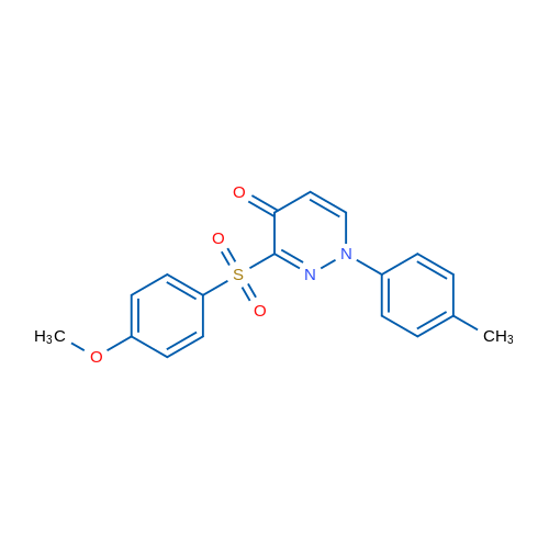 3-(4-Methoxybenzenesulfonyl)-1-(4-methylphenyl)-1,4-dihydropyridazin-4-one 1g
