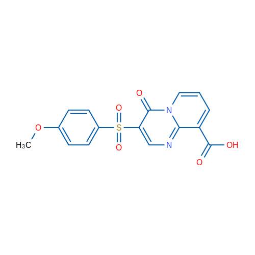 3-(4-Methoxybenzenesulfonyl)-4-oxo-4H-pyrido[1,2-a]pyrimidine-9-carboxylic acid 1g